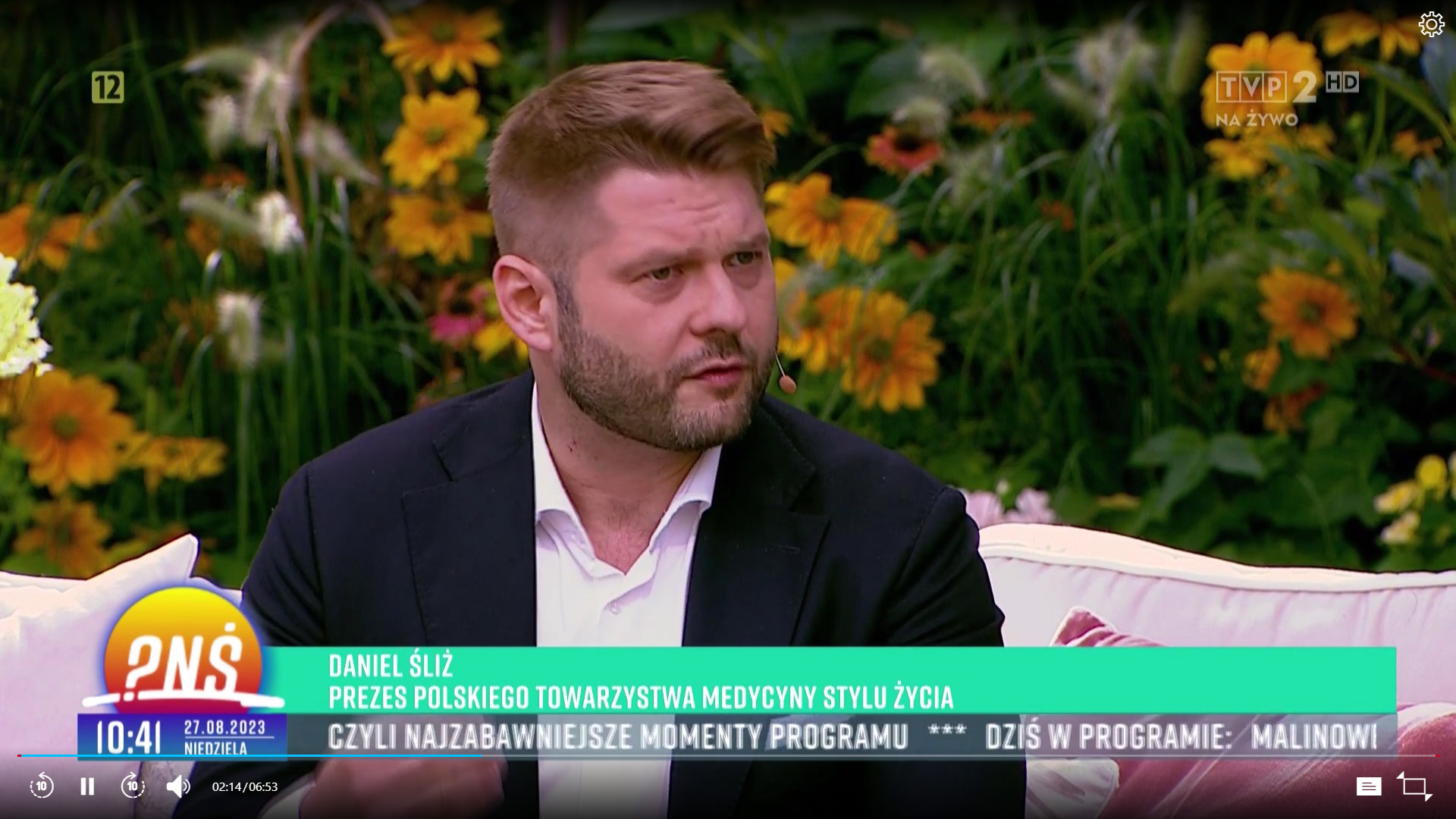 Daniel Śliż - lekarz medycyny stylu życia w Pytanie na Śniadanie